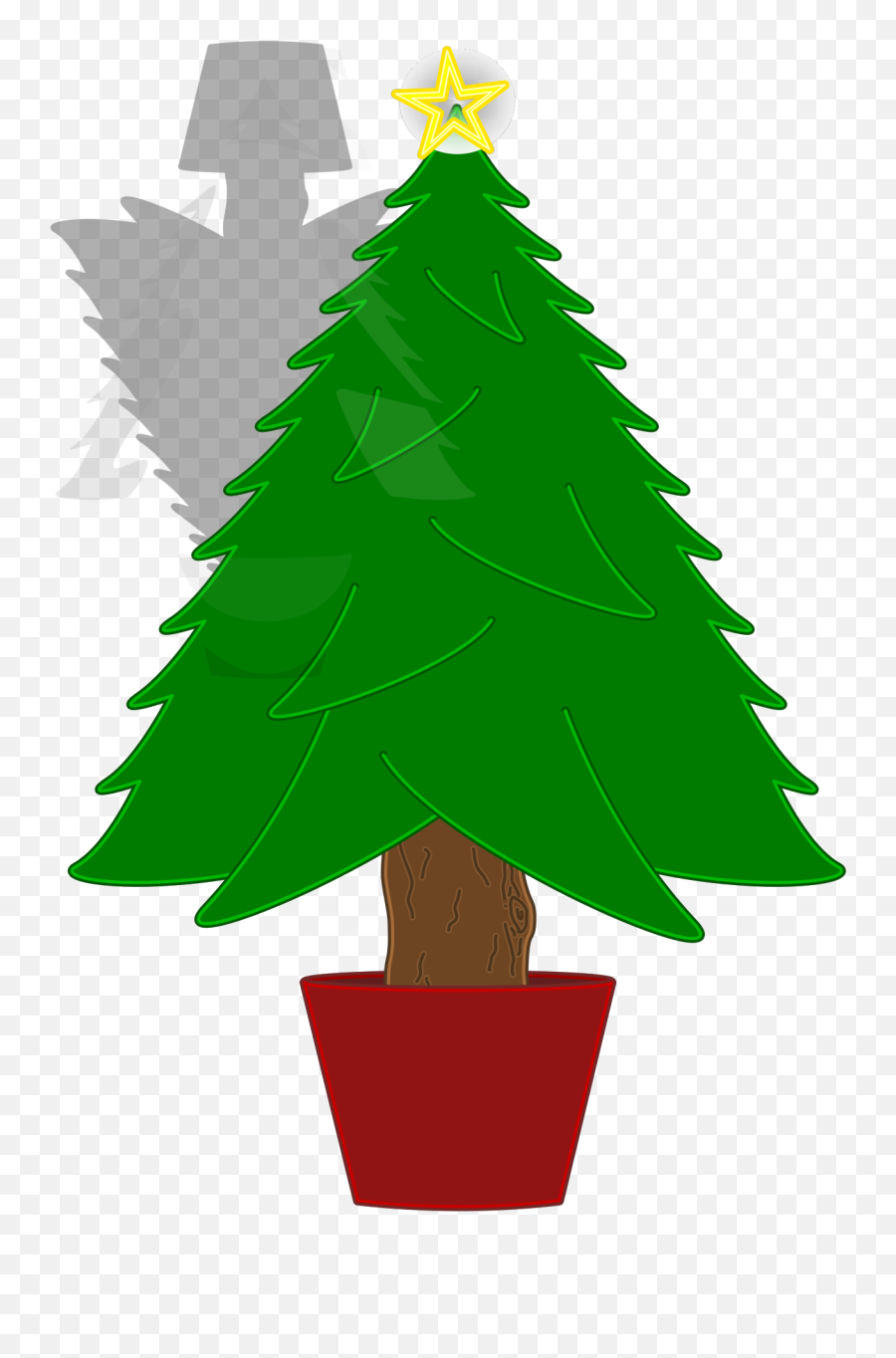 Download Tree Svg Clip Arts - Cartoon Png Christmas Tree,Christmas Tree Clip Art Png