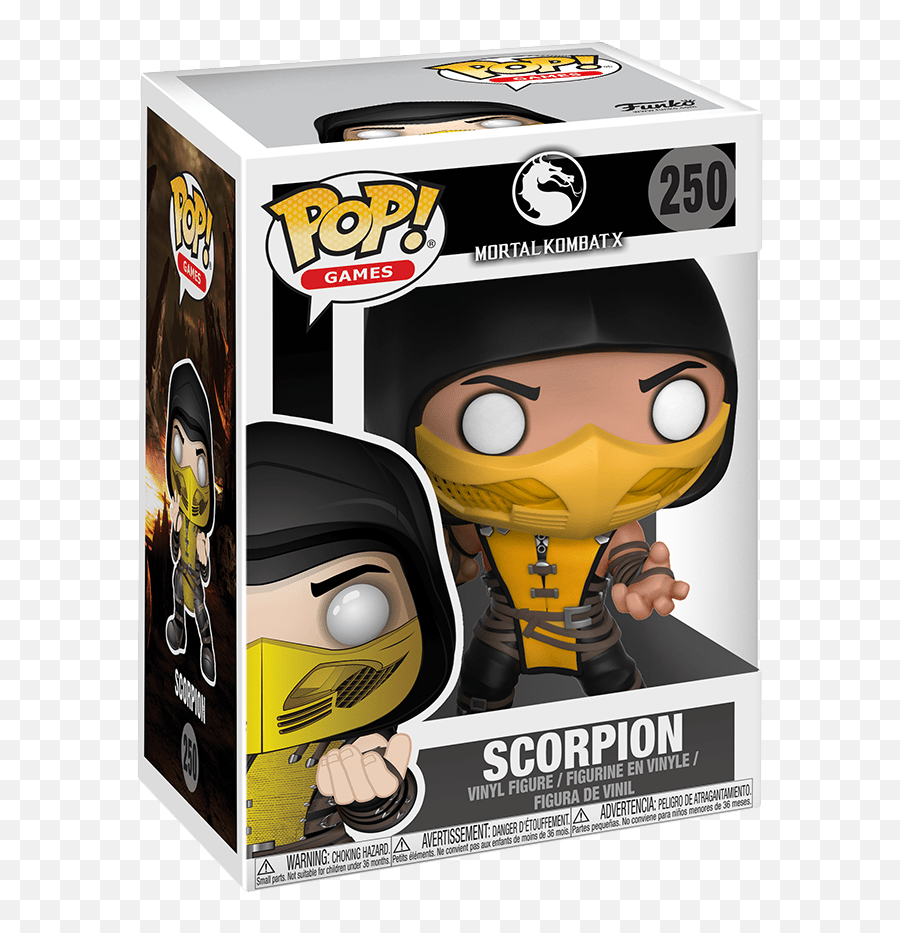 Funko Pop Games - Funko Scorpion Mortal Kombat Full Size Mortal Kombat Scorpion Funko Pop Png,Mortal Kombat Png