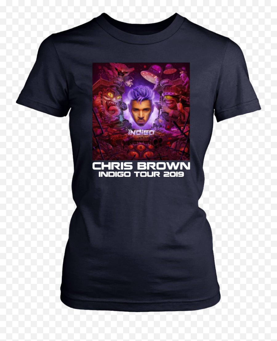 Chris Brown Indigo Tour 2019 Classic T - Shirt Teetoro Official Shirts For Female Bartenders Png,Chris Brown Transparent