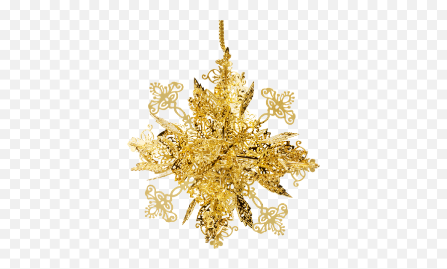 Download Snowflake Gold - Plated Chandelier Full Size Png,Gold Snowflakes Png