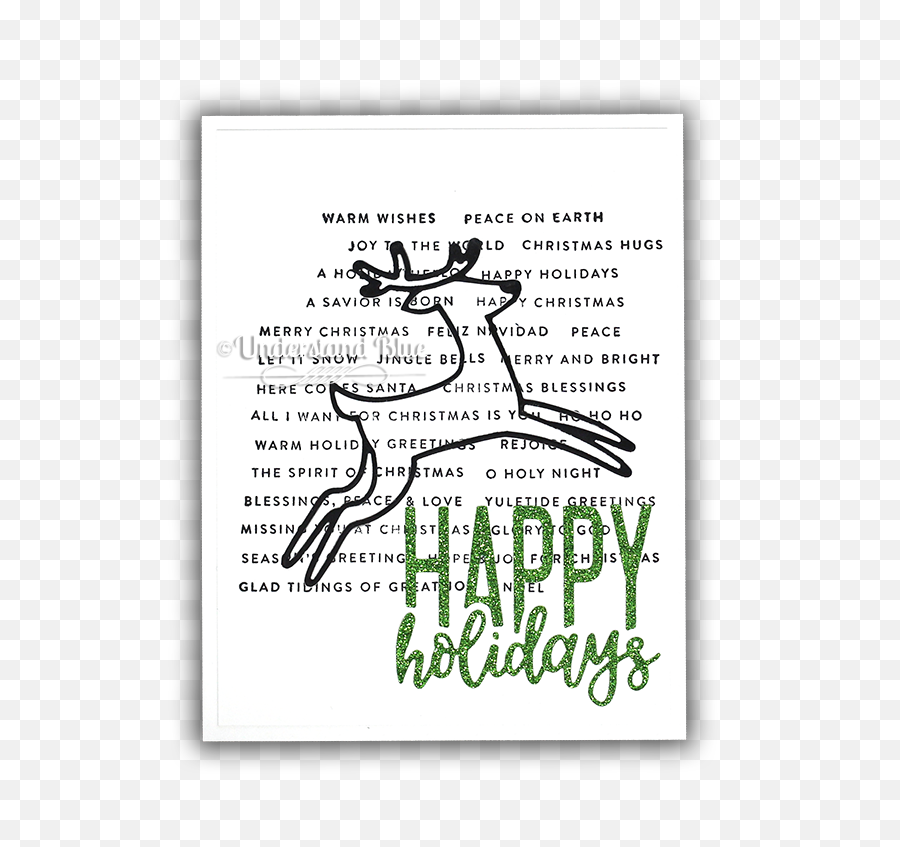 Simon Says Clear Stamps Tiny Words - Christmas Card Full Illustration Png,Christmas Card Png