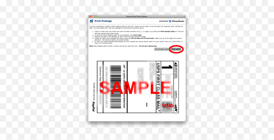 How To Print Shipping Labels From Paypal - Paypal Print Shipping Label Png,Label Png