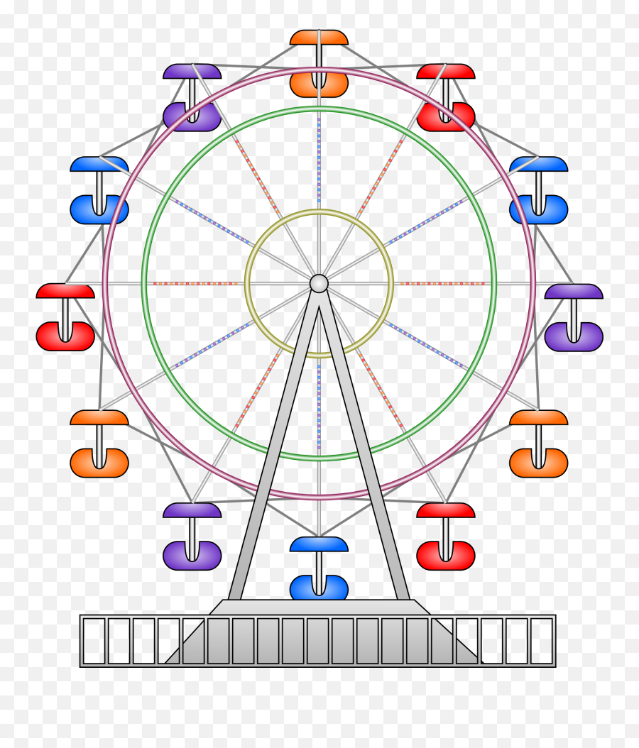 Ferris Wheel Clipart Kid - Ferris Wheel Clipart Png,Ferris Wheel Png