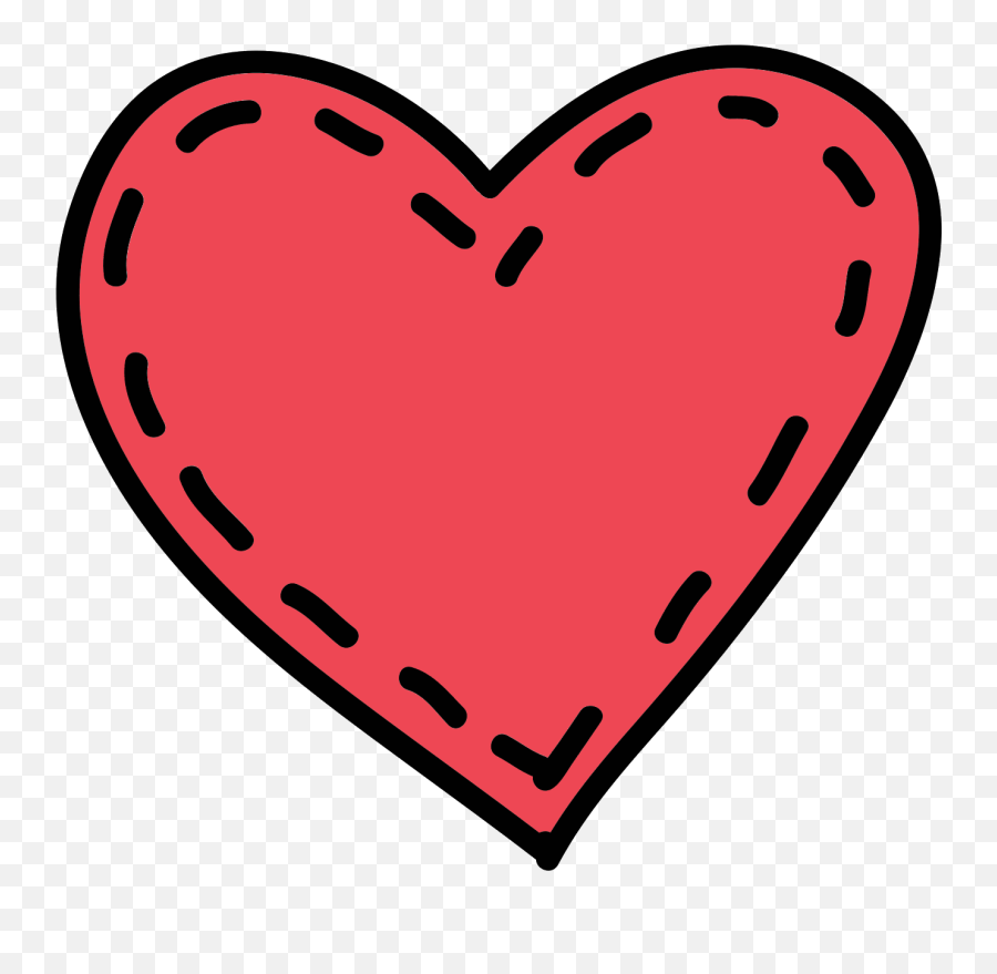 Stitched Heart Icon - Girly Png,Heart Cartoon Png