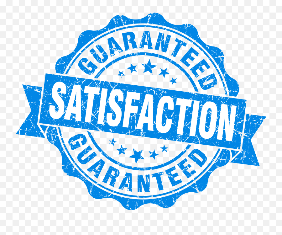 Satisfaction Guaranteed - Blue Happy Birthday Clipart Png,Satisfaction Guaranteed Png