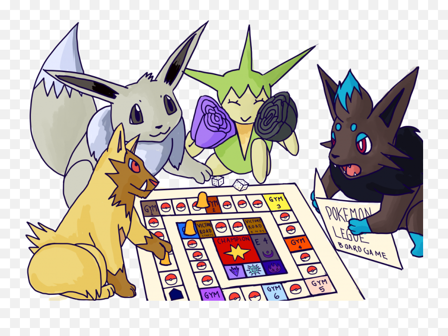 Download Drawing Board Games With - Pokemon Playing A Game Png,Funny Glasses Png