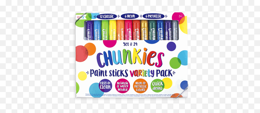 10 Must Have Art Supplies For Kids - Ooly Chunkies Paint Sticks Png,Art Supplies Png