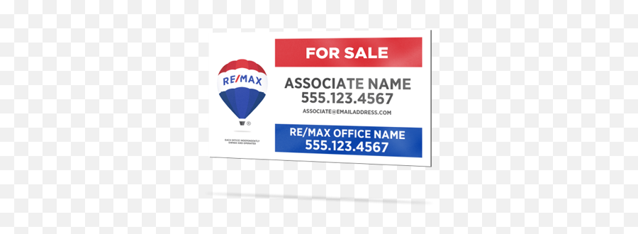 Remax Real Estate Signs Custom 40 Off - Remax Signs Png,Remax Balloon Logo
