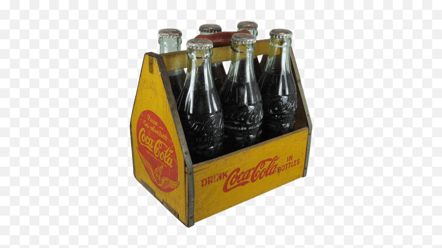 Vintage Coca Cola Bottle Carrier Png - Glass Bottle,Coca Cola Bottle Png