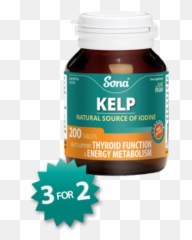 High Potency Source Of Iodine Sonaie - Sona Vitamin B Complex Png,Kelp Png