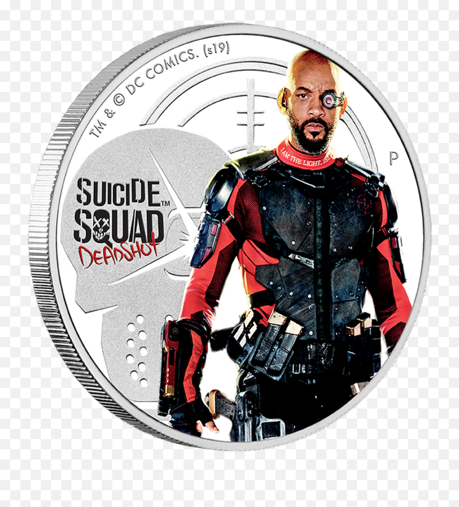 Deadshot 2019 1oz Silver Proof Coin - Suicide Squad Suicide Squad Deadshot Png,Suicide Squad Png