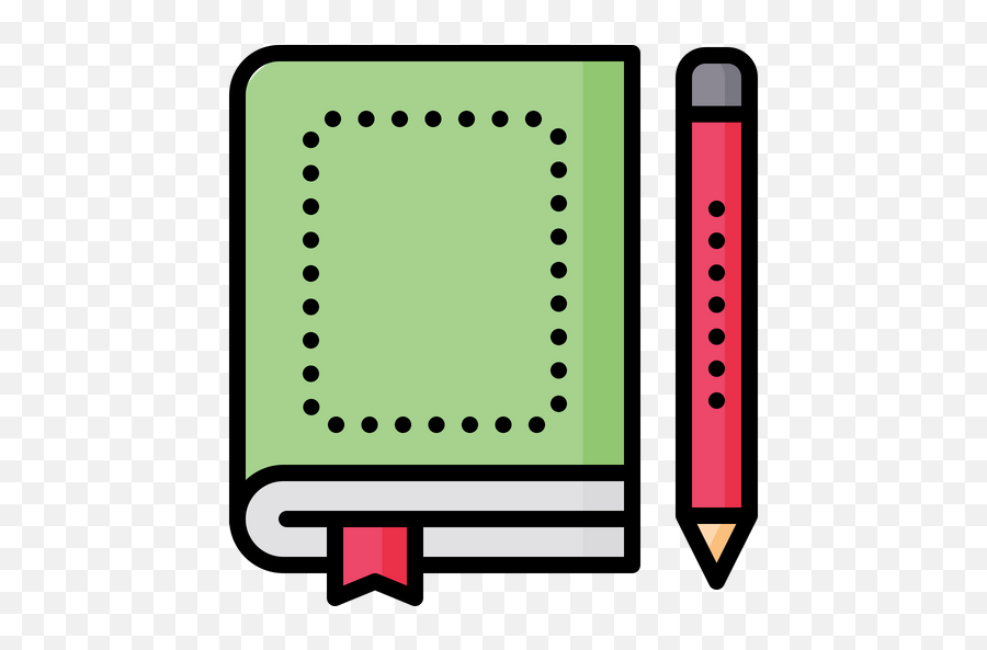 Diary Icon Of Colored Outline Style - Available In Svg Png Writing Implement,Diary Png