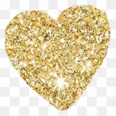 Gold Heart Png Transparent 3 Image - Glitter