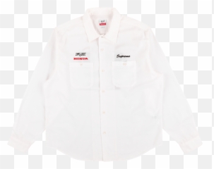 Supreme Honda Fox Racing Work Shirt Fw 19 - SU8014 Long Sleeve png