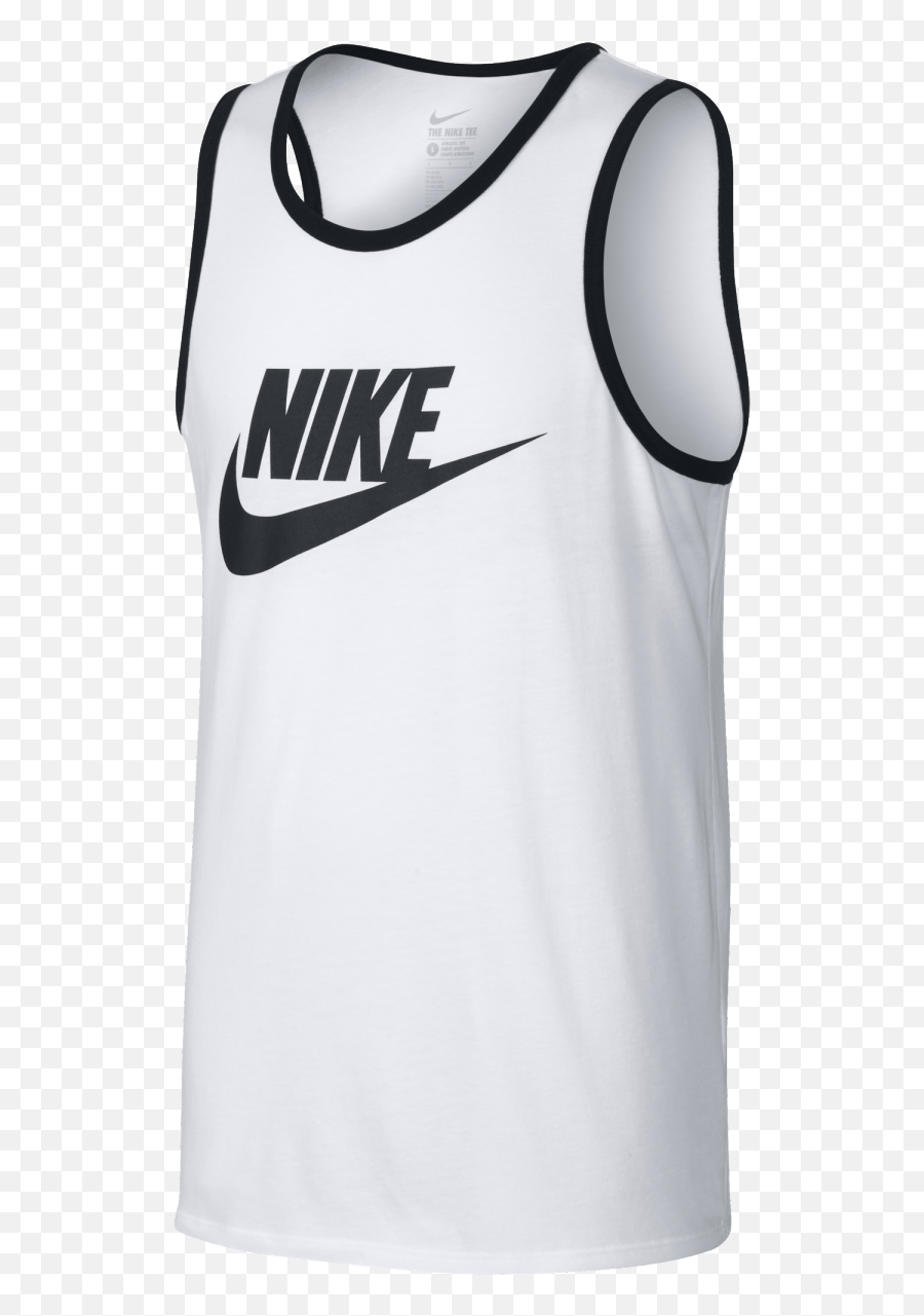 Nike Menu2019s Ace Logo White Tank Top - Nike Tank Tops Png,Nike Logo White