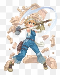 Princess Principal Jan Stanton Bandages Overalls Tagme Torn - Cartoon Png,Overalls Png