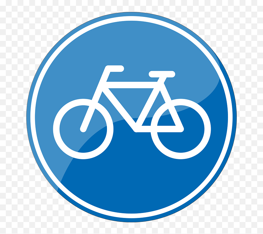 Traffic Sign Bike Path Bicycle - Free Vector Graphic On Pixabay Bicycle Parking Area Signage Png,Bicycle Icon Vector