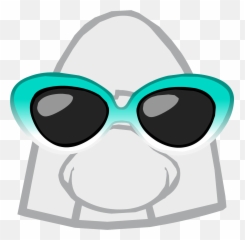 Download Hd Glam Glasses Icon - Club Penguin Tech Gear Club Penguin Glasses Png,Glasses Icon Png
