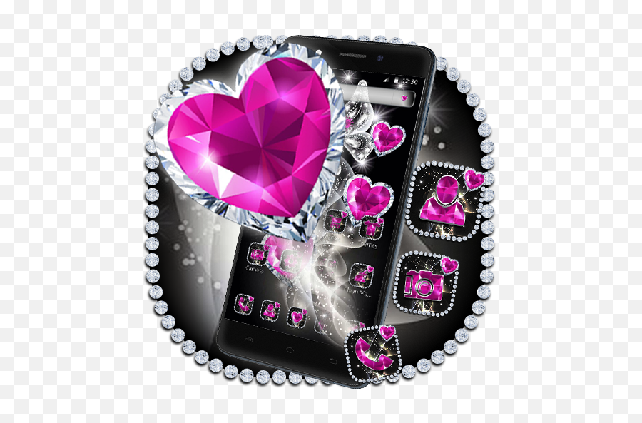 Shiny Diamond Butterfly Theme Apk 111 - Download Apk Girly Png,Shiny Icon