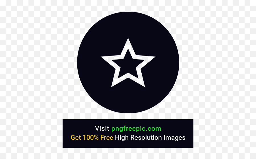 Circle Bg Star Icon Png - Star Vector Icon Shape Clipart Soviet Union Hammer And Sickle With Star,Reverbnation Icon Vector
