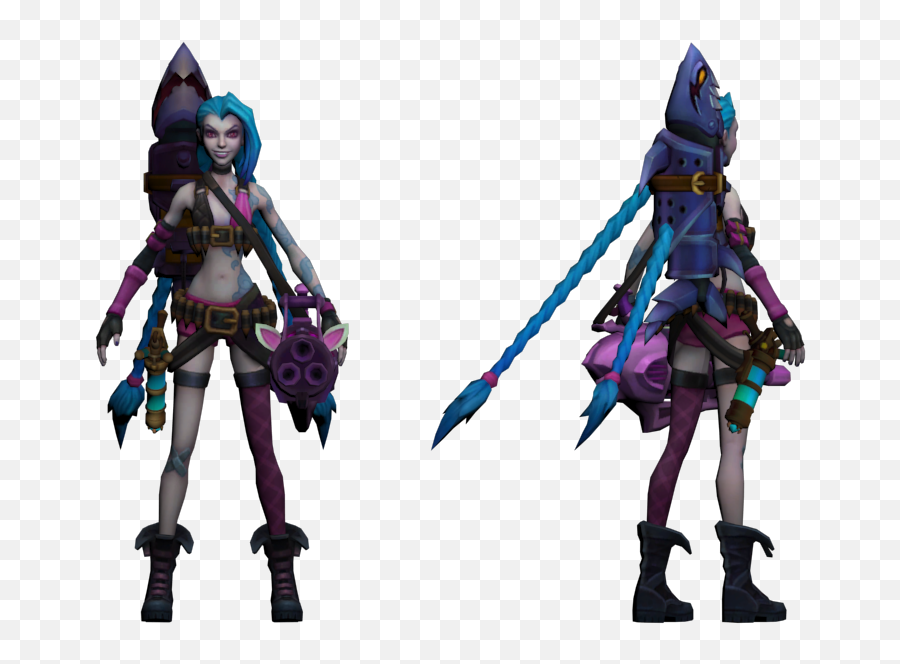 Pc Computer - League Of Legends Jinx The Models Resource Lol Jinx Game Model Png,League Of Legends Jinx Icon