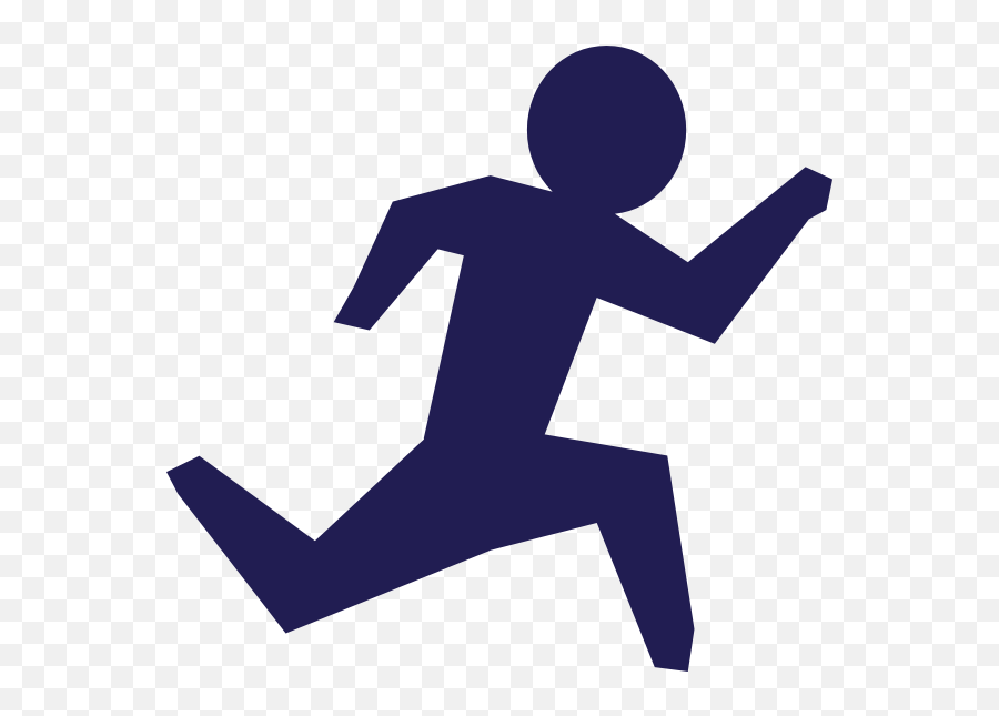 Png Free Stock Clipart Running - Running Cartoon Black And Animated A Person Running,Errands Icon