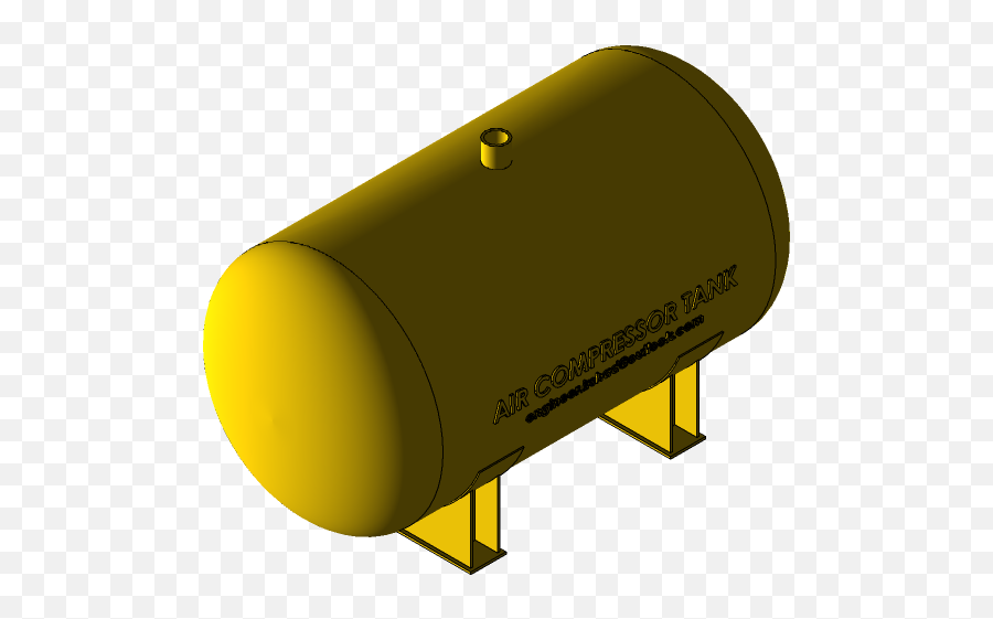 Air Compressor Tank 3d Cad Model Library Grabcad - Cylinder Png,Air Compressor Icon