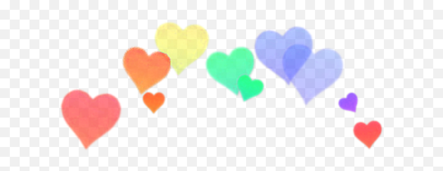 Rainbow Hearts Png Transparent Free For - Hearts In The Head,Rainbows Png