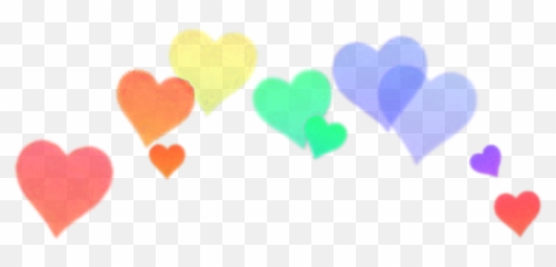 Rainbow Hearts Png Transparent Free For - Hearts In The Head,Rainbows Png