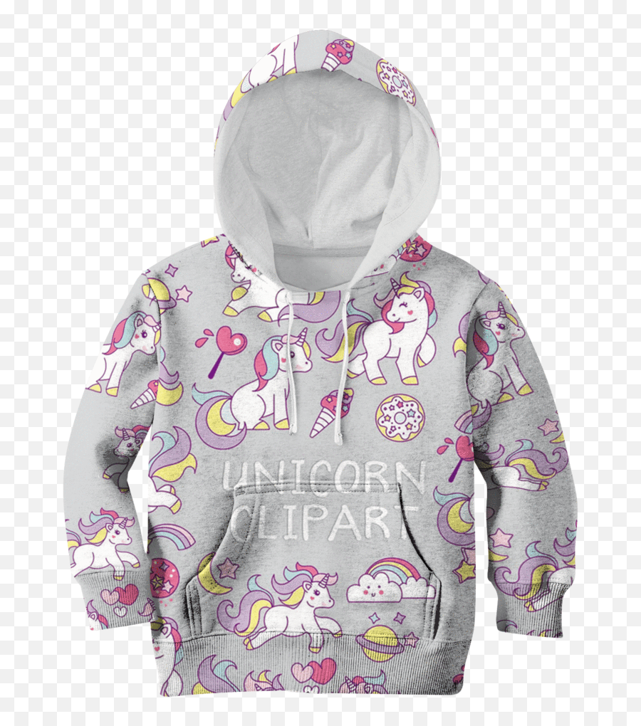 Unicorn Clipart Custom Hoodies T - Shirt Apparel U2013 Gearhuman Hoodie Png,Unicorn Clipart Png