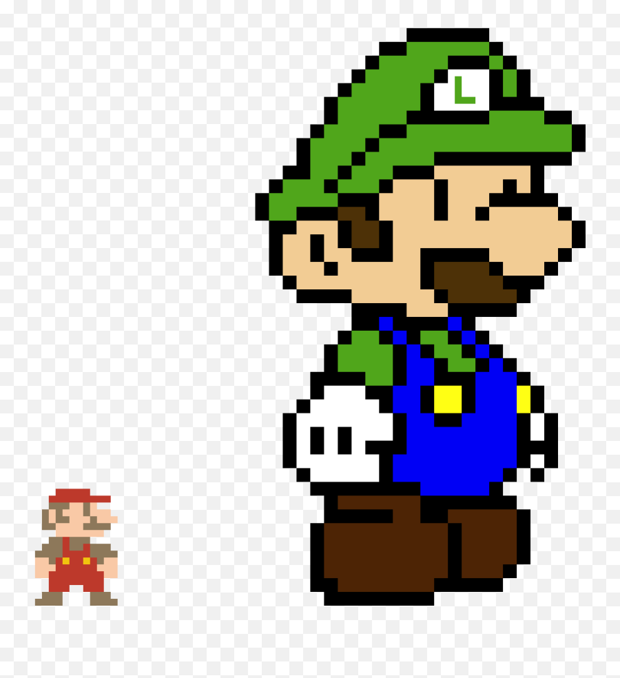 Big Brother - Mario Pixel Art Full Size Png Download Seekpng Super Mario Pixel,Mario Pixel Png