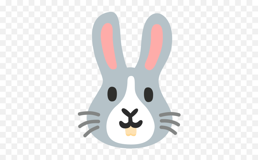 Rabbit Face Emoji - Rabbit Emoji Png,Cute Rabbit Icon