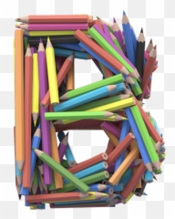 Buy Colored Pencils Font And Paint Life In Bright Colors - Letter B In Pencils Png,Colored Pencils Png