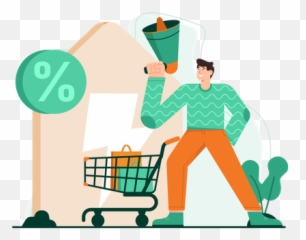 Premium Online Shopping Illustration Pack From E - commerce Basket png