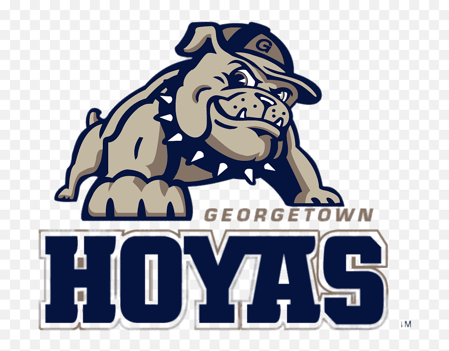 Georgetown Hoyas Bulldog And Logo Transparent Png - Stickpng Georgetown Hoyas Logo,Cartoon University Icon