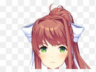 A N G E R Y Monika Sprite - Doki Doki Monika Crying Png,Angery Transparent