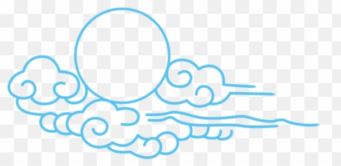 Drawing Cloud Full Moon - Mid Autumn Festival png