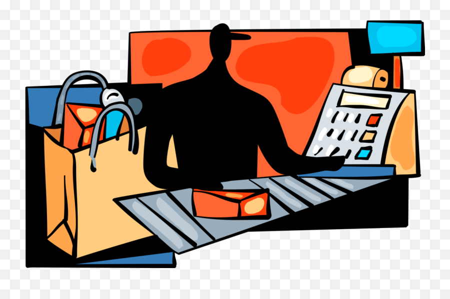 Download Hd Vector Illustration Of Supermarket Grocery Store Png Icon