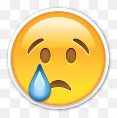 Crying Smiley Transparent Png Clipart - Sad Emoji Transparent Background,Crying Emoji Png