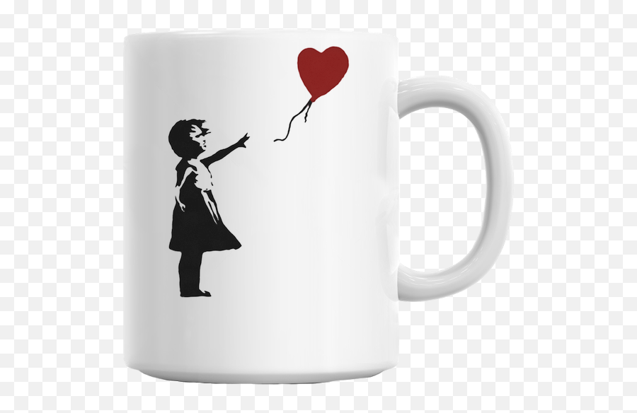 Download Banksy Balloon Girl Mug - Does Anyone Know Who Banksy Png,Banksy Png