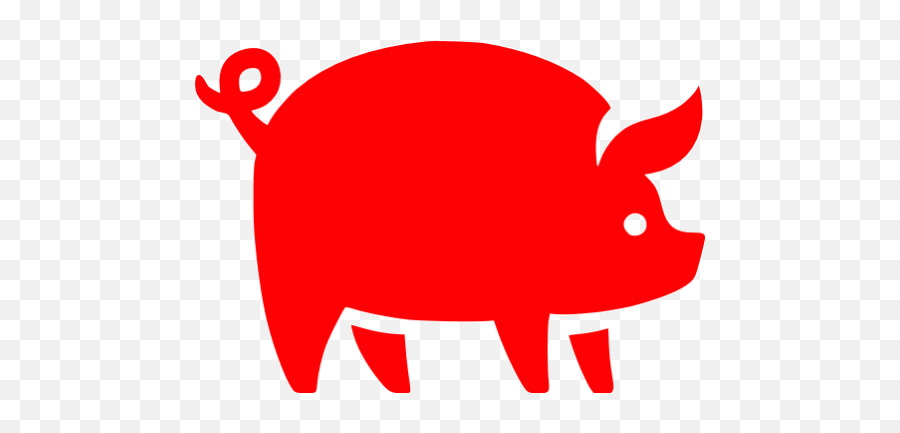 Red Pig Icon - Free Red Animal Icons Transparent Pig Icon Png,Pig Transparent