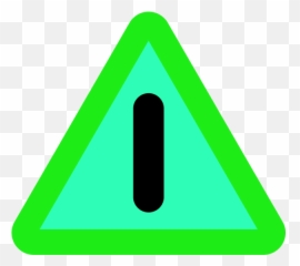 Caution Sign Warning Danger Vector - Png Green