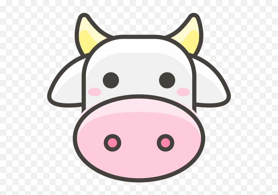 Pig Face Png - Cartoon Cow Icon Png,Cow Face Png