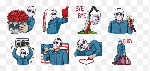 Jason Voorhees Telegram Stickers - Jason Voorhees Telegram Stickers Png,Jason Vorhees Png