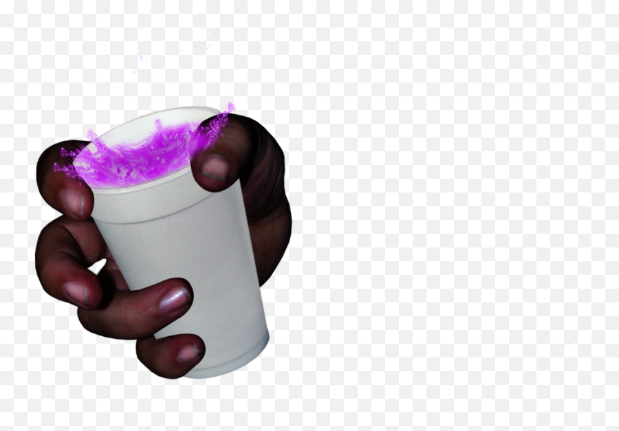 Lean Cup Png - Hand Holding Styrofoam Cup Full Of Lean Hand Holding Styrofoam Cup,Hand Holding Gun Png