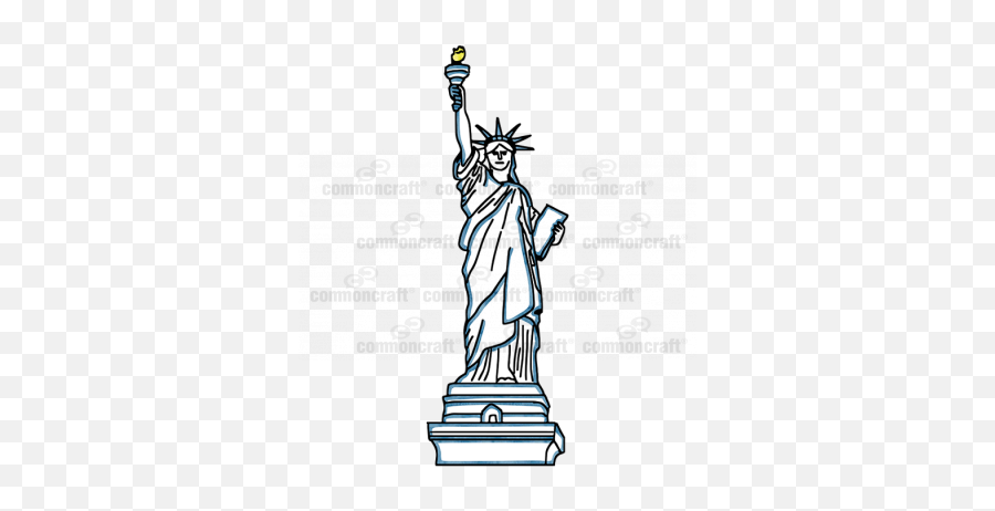 Common Craft Cut - Out Library Common Craft Cartoon Png,Statue Of Liberty Transparent Background