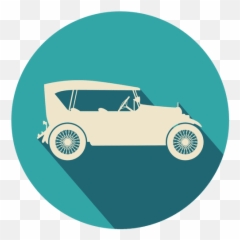 Vintage Car Circle Icon - Oldtimer Classic Logo png