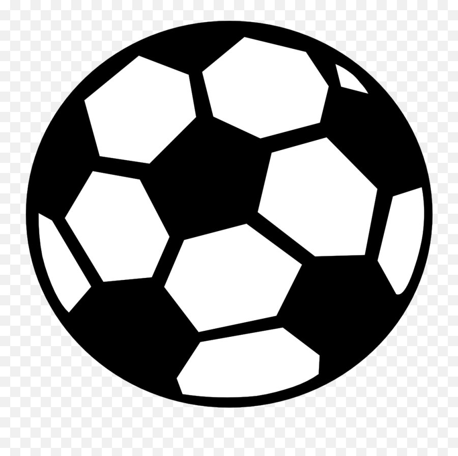 Download Hd Soccer Ball Clipart Black - Soccer Ball Clip Art Black Png,Soccer Ball Clipart Png