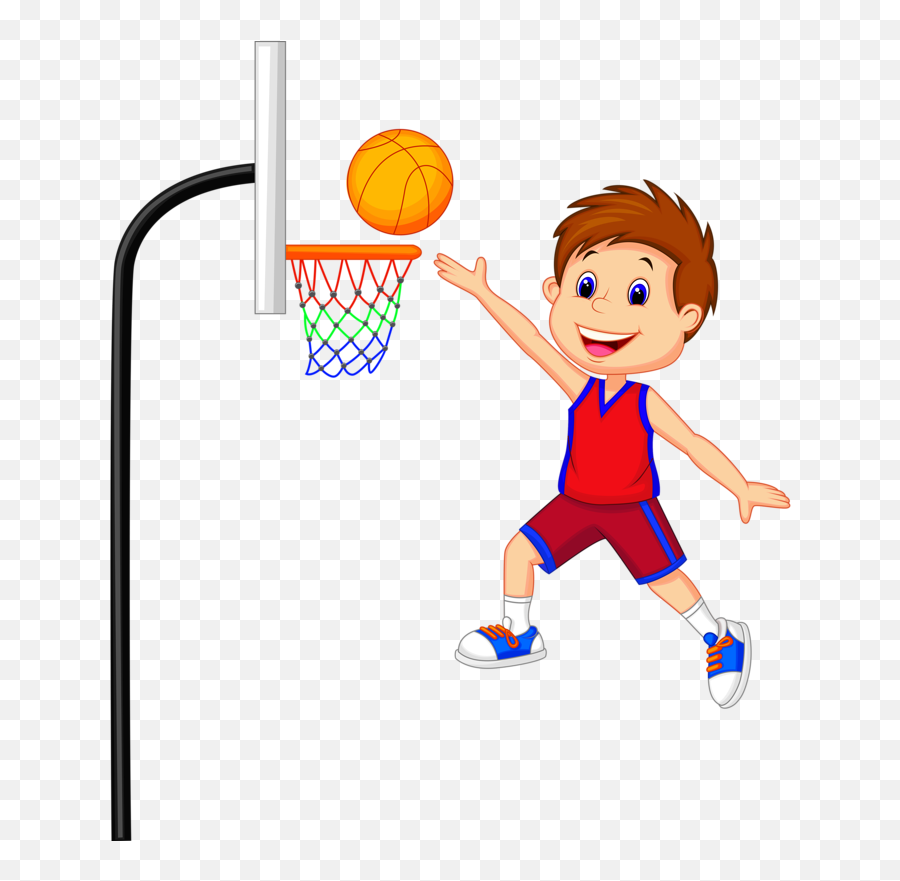 Playing Basketball Clipart Png Image - Play Basketball Clipart,Basketball Clipart Png