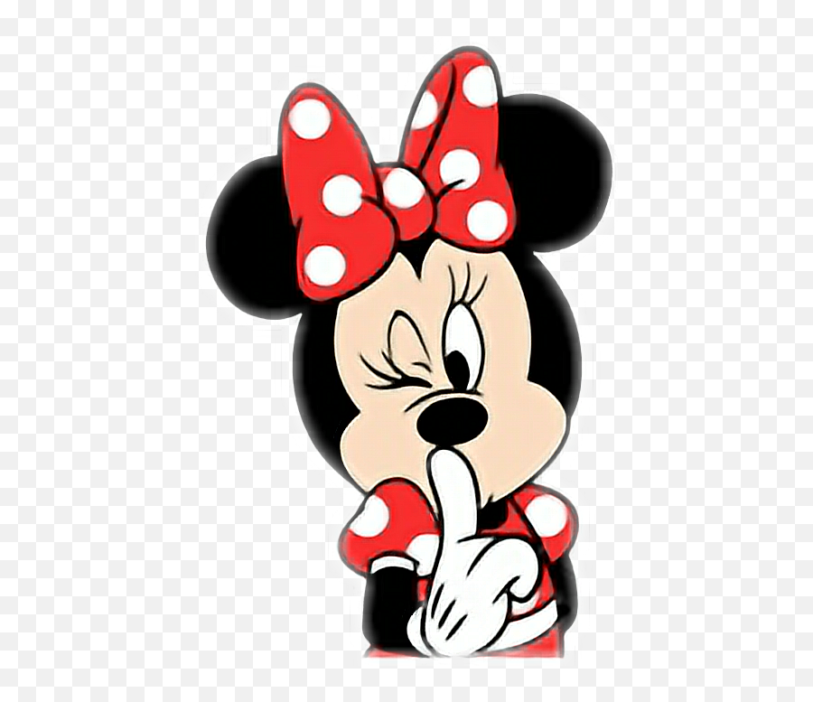 Minnie Mouse Shhh Clipart - Shhh Clipart Png,Shhh Png - free transparent  png images 